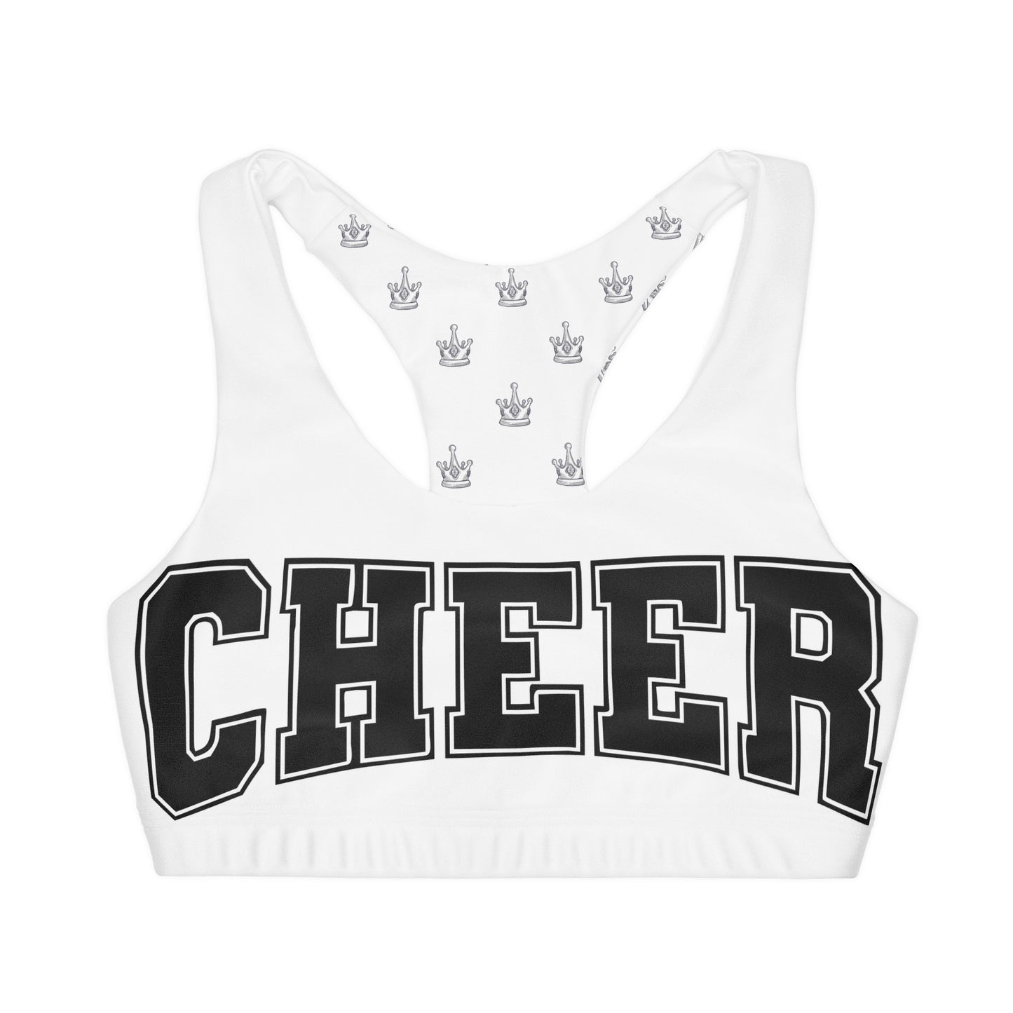 Crowned Cheer! Girls' Double Lined Seamless Sports Bra