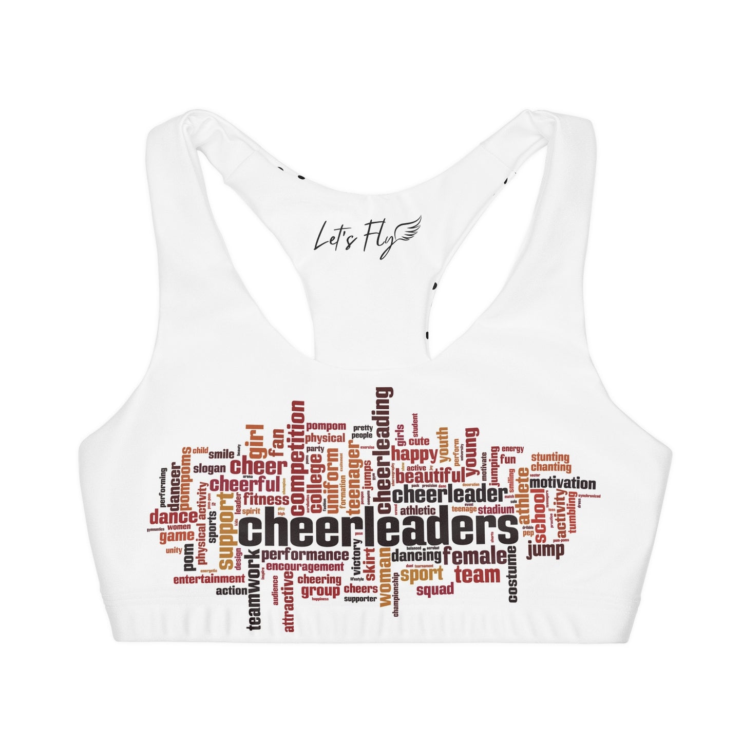 All About Cheer! Girls' Double Lined Seamless Sports Bra