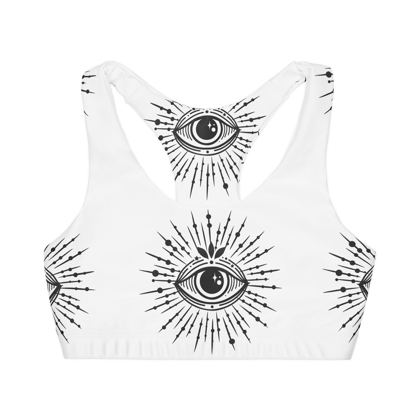 Evil Eye! Girls' Double Lined Seamless Sports Bra