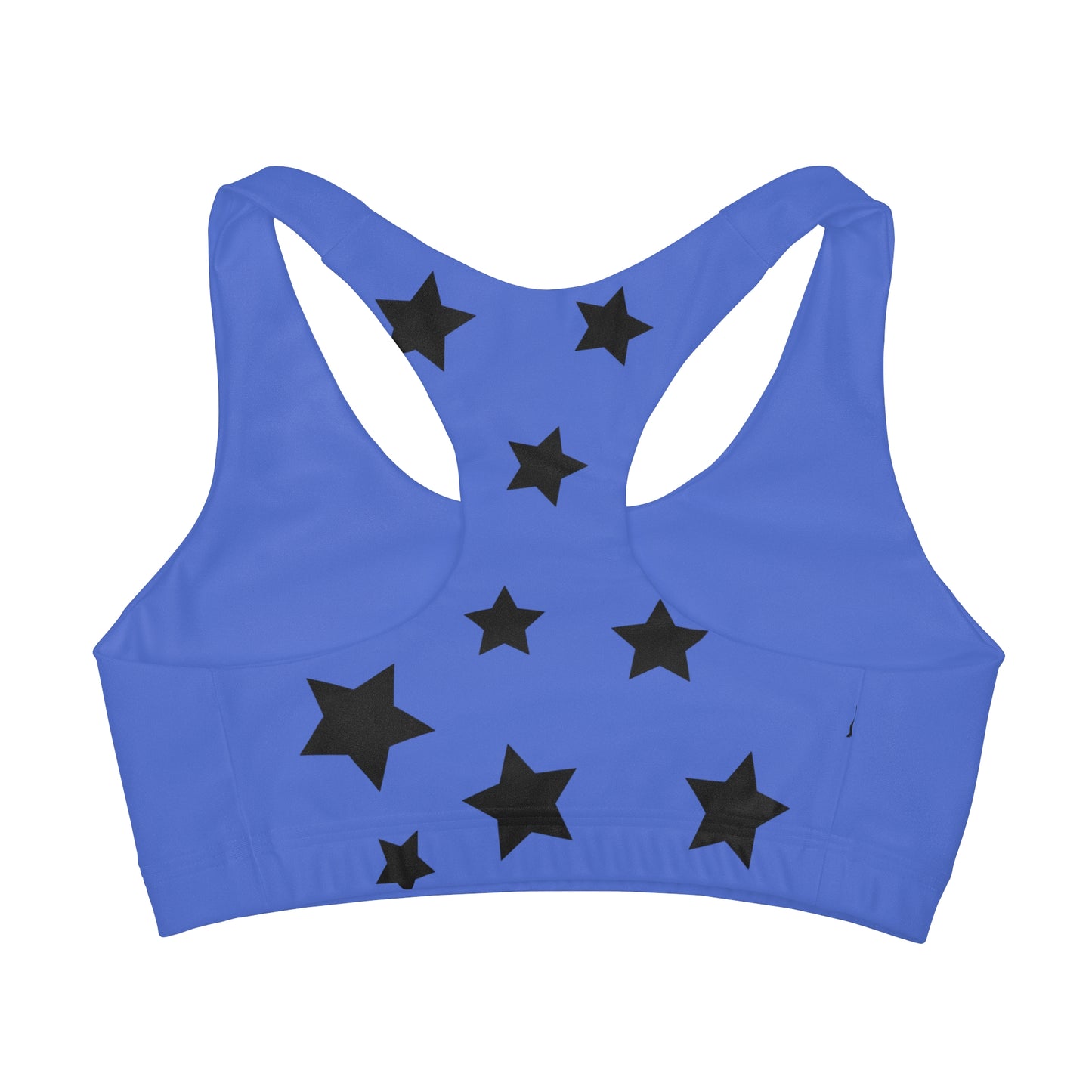 We Rule The Blue Mat! Girls' Double Lined Seamless Sports Bra