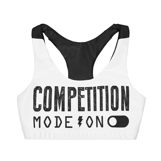 Competition Mode On! Girls' Double Lined Seamless Sports Bra