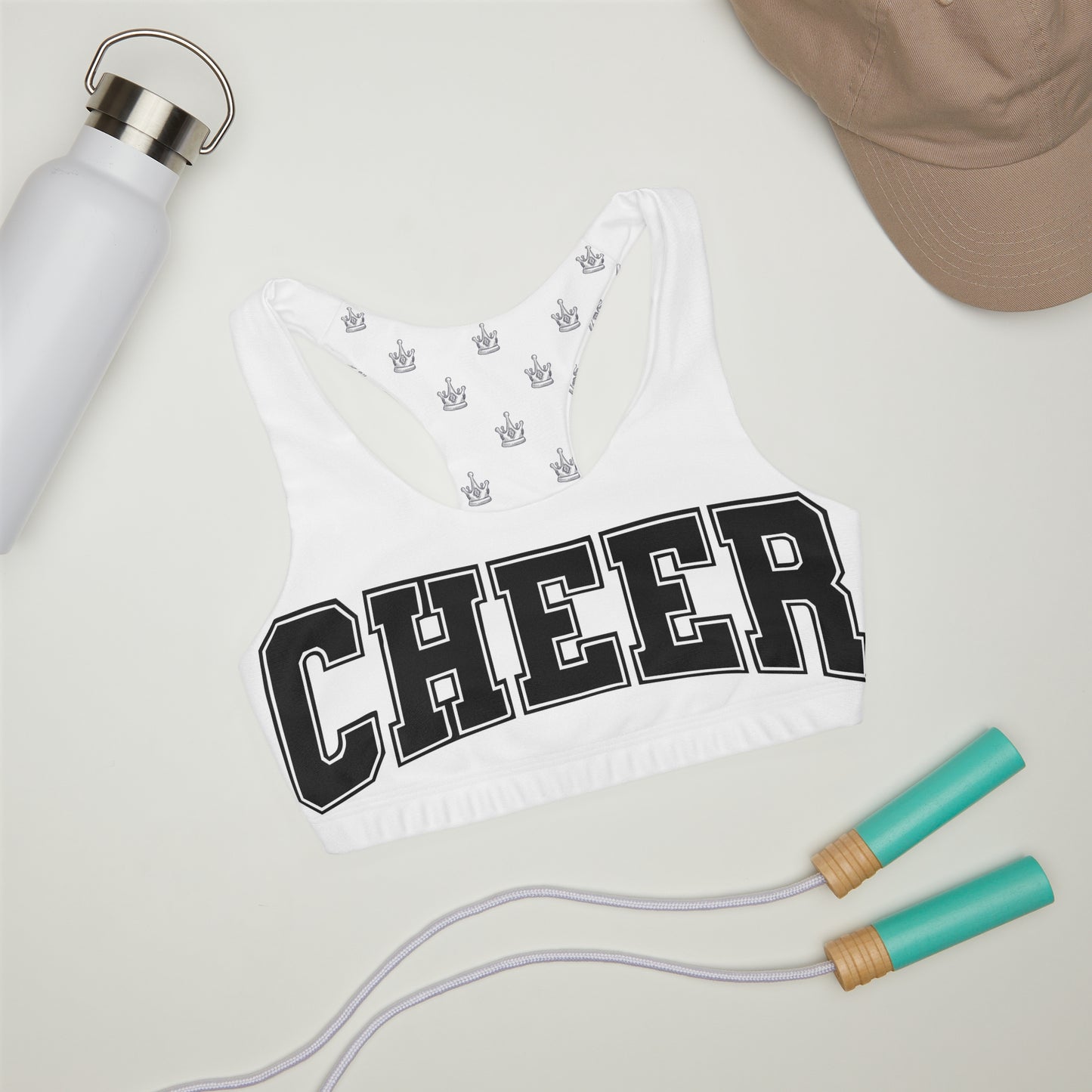 Crowned Cheer! Girls' Double Lined Seamless Sports Bra