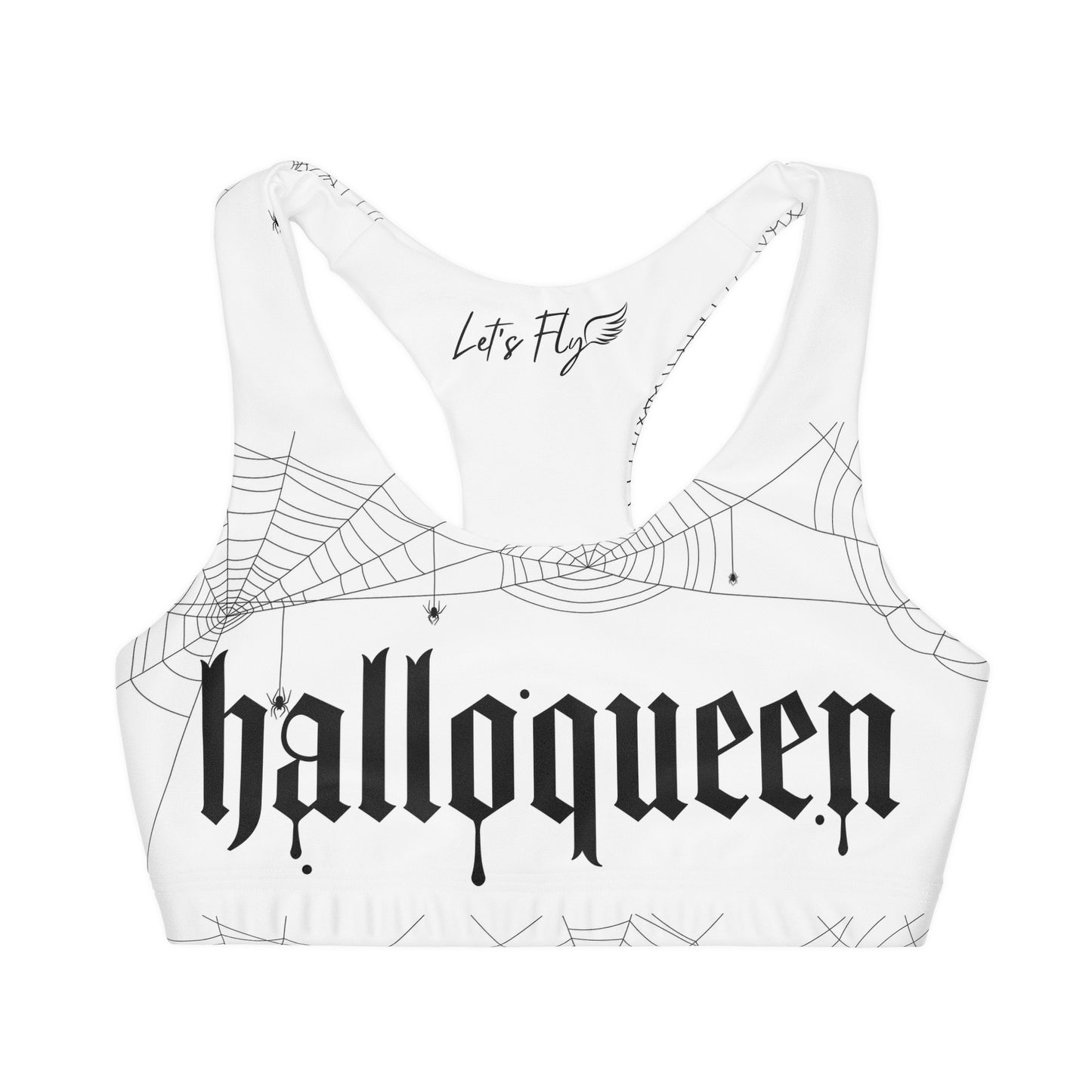 Halloqueen! Girls' Double Lined Seamless Sports Bra