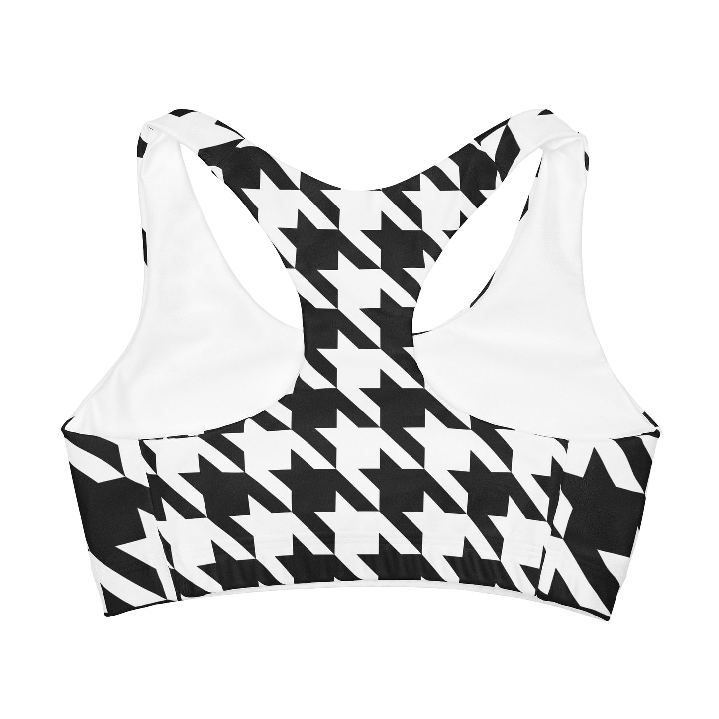 Houndstooth! Girls' Double Lined Seamless Sports Bra