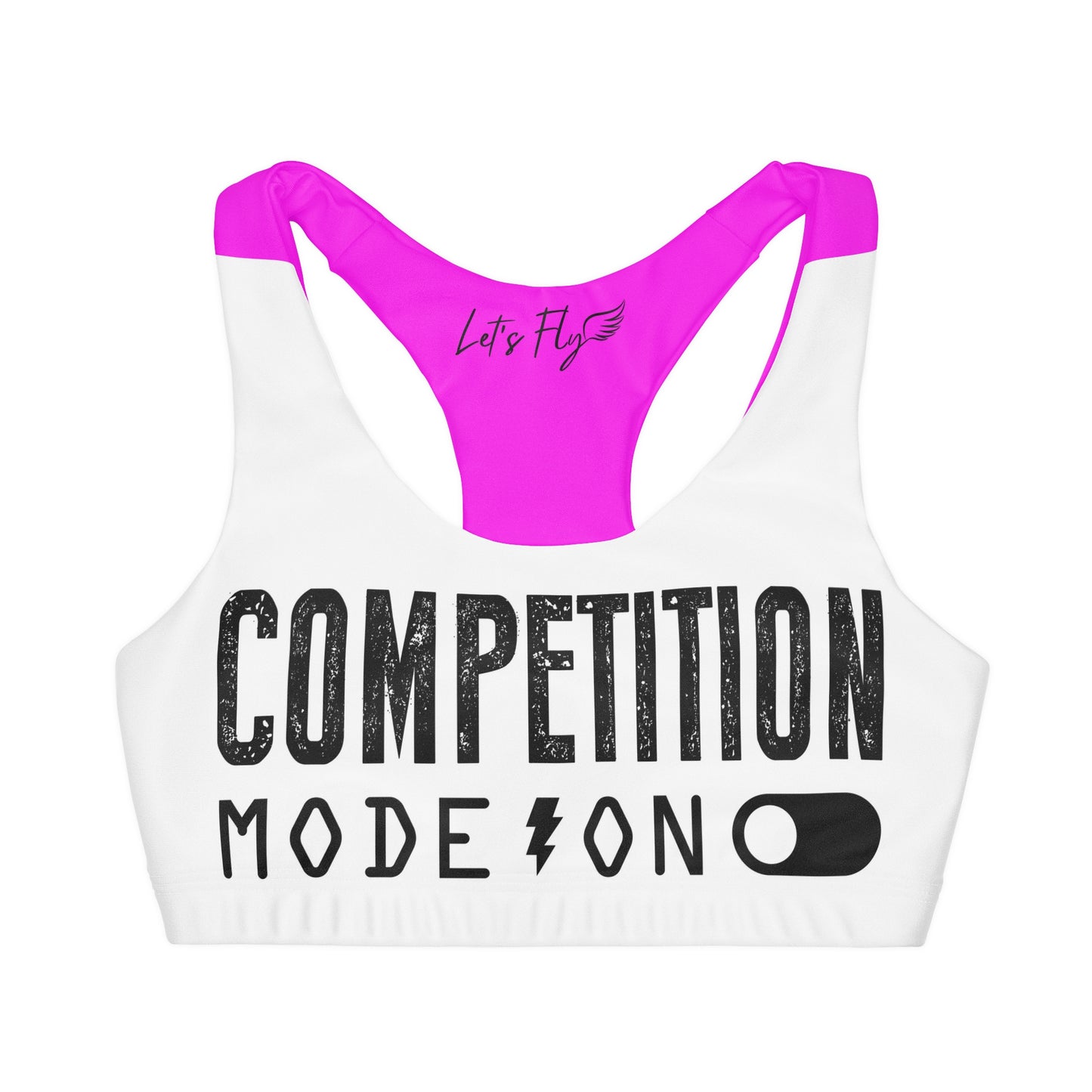 Competition Mode On! Girls' Double Lined Seamless Sports Bra