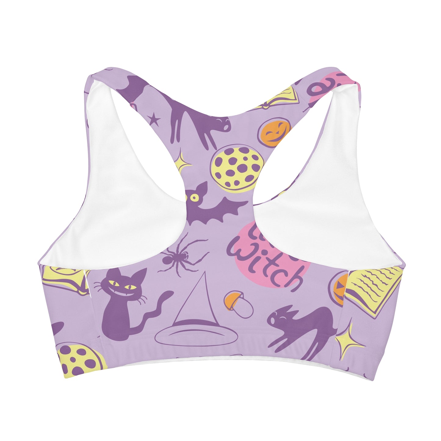 Spooky Little Witch! Girls' Double Lined Seamless Sports Bra